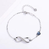 S925 Sterling Silver 8-character Infinite Bracelet