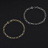 S925 Sterling Silver Punk Thick Chain Metal Sense Tide Bracelet