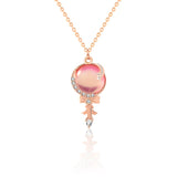 925 Silver Fairy Rod Necklace Women's Clavicle Chain Pendant
