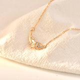 S925 Sterling Silver Fallen Leaves Necklace Female Personality Clavicle Chain