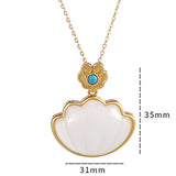 Sterling Silver Chinese Style Gold-Plated Hetian Jade Necklace