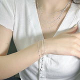 S925 Sterling Silver Multi-layer Delicate Fine Necklace