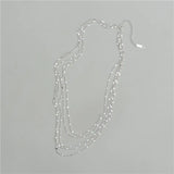 S925 Sterling Silver Multi-layer Delicate Fine Necklace