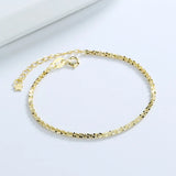 S925 Sterling Silver Bracelet 14K Plated Chain Bracelet For Women