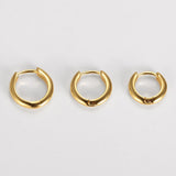 Sterling Silver Filled Hoop Earrings Piercing Studs