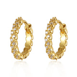 Sterling Silver Filled Hoop Earrings Piercing Studs