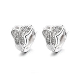 S925 Sterling Silver Butterfly Zircon Earrings For Women