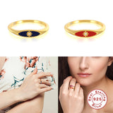 S925 Silver Finger Rings Adjustable Open Ring For Women Lady
