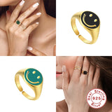 S925 Silver Finger Rings Adjustable Open Ring For Women Lady