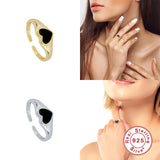 S925 Silver Finger Rings Adjustable Open Ring For Women Lady
