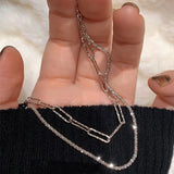 S925 Sterling Silver Sparkling Galaxy Bracelet with Crystal for Women
