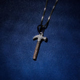 S925 Sterling Silver CZ Stone Paved Hammer Pendant Necklace