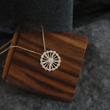 S925 Sterling Silver Diamond Ferris Wheel Necklace