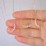 S925 Silver Gilded Smile Necklace Zircon Diamond Pendant