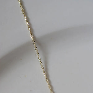 S925 Silver Plated Water Ripple Bracelet Twisted Nude Chain