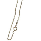 S925 Silver Plated Water Ripple Bracelet Twisted Nude Chain