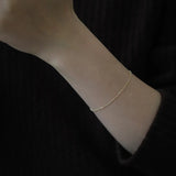 S925 Silver Plated Water Ripple Bracelet Twisted Nude Chain