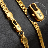 S925 Sterling Silver Gold/Silver Side Chain Necklace