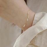 S925 Silver Gold-plated Bracelet for Women, Mobius, Niche, Versatile Gift