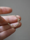 Gold-Plated Sterling Silver Branch and Leaves Earrings