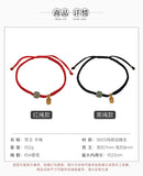 S925 Sterling Silver Gold-plated Hotan Qingyu Lutong Hand Rope Bracelet