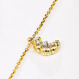 S925 Silver Gold-plated Horn Clavicle Necklace