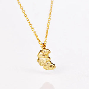 S925 Silver Gold-plated Horn Clavicle Necklace