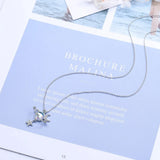 925 Silver Moonstone Star Pendant Necklace