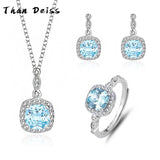 Heart of the Ocean Gemstone 3-Piece Jewelry Set