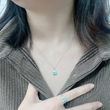 Heart of the Ocean Gemstone 3-Piece Jewelry Set