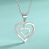 S925 Sterling Silver Heart Pendant Necklace