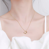 925 Sterling Silver Heart Necklace for Women - Wedding Gift Pendant