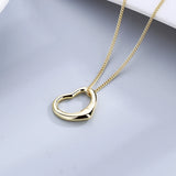 925 Sterling Silver Heart Necklace for Women - Wedding Gift Pendant