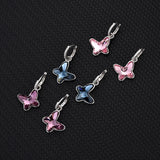 High-End Bow Stud Earrings with Austrian Crystals