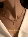 Sterling Silver A Word Locking Buckle Necklace
