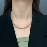 Sterling Silver A Word Locking Buckle Necklace