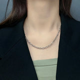 Sterling Silver A Word Locking Buckle Necklace