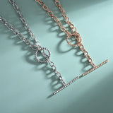 Sterling Silver A Word Locking Buckle Necklace