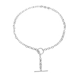 Sterling Silver A Word Locking Buckle Necklace