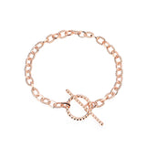 S925 Silver Hip-Hop Punk Necklace & Bracelet Set