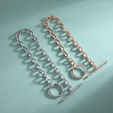 S925 Silver Hip-Hop Punk Necklace & Bracelet Set