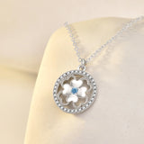 S925 Sterling Silver Four-leaf Clover Necklace