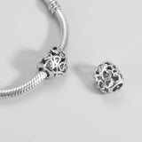 Sterling Silver Heart Beads for Charm Bracelet - Forever Love