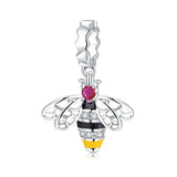 S925 Sterling Silver Honeybee Honeycomb DIY Bracelet Necklace Pendant