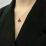 S925 Sterling Silver Hot Air Balloon Girl Necklace Europe Middle East Ins