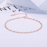 S925 Silver Rose Twist Chain Bracelet Women