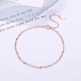 S925 Silver Rose Twist Chain Bracelet Women