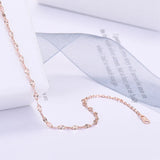 S925 Silver Rose Twist Chain Bracelet Women