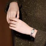 925 Sterling Silver Natural Hetian Jade Bracelet for Women
