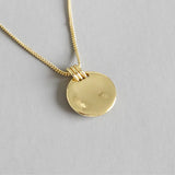 S925 Sterling Silver Concave Geometry Necklace for Women